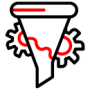 leaking funnels icon